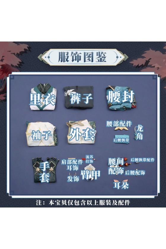 1/3 Delusion Honkai Star Rail HSR Dan Heng Cosplay Costume